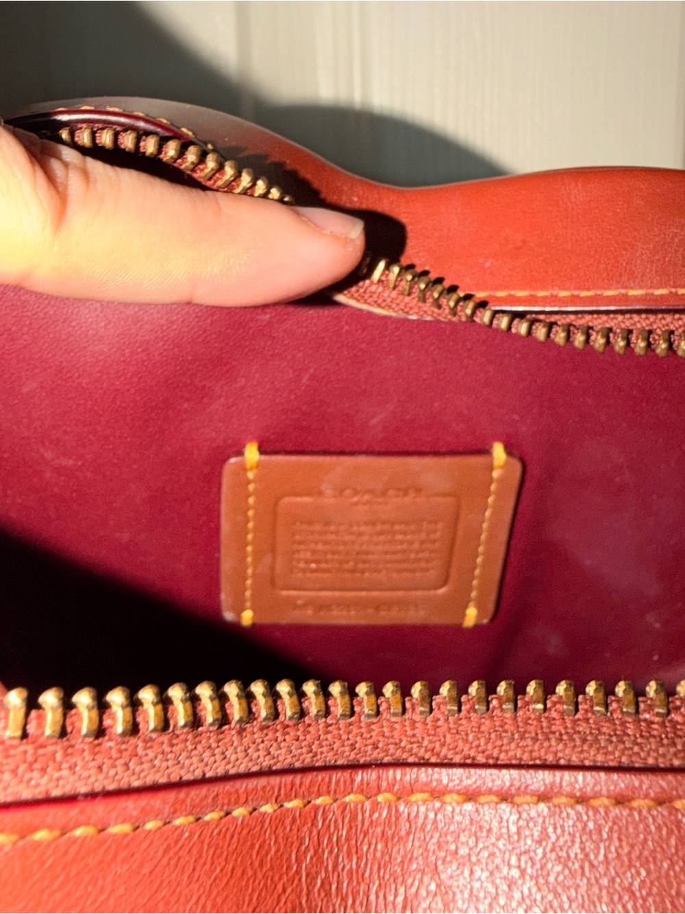 Coach Heart-Shaped Crossbody Bag in Brown and Tan - Picture 4 of 6